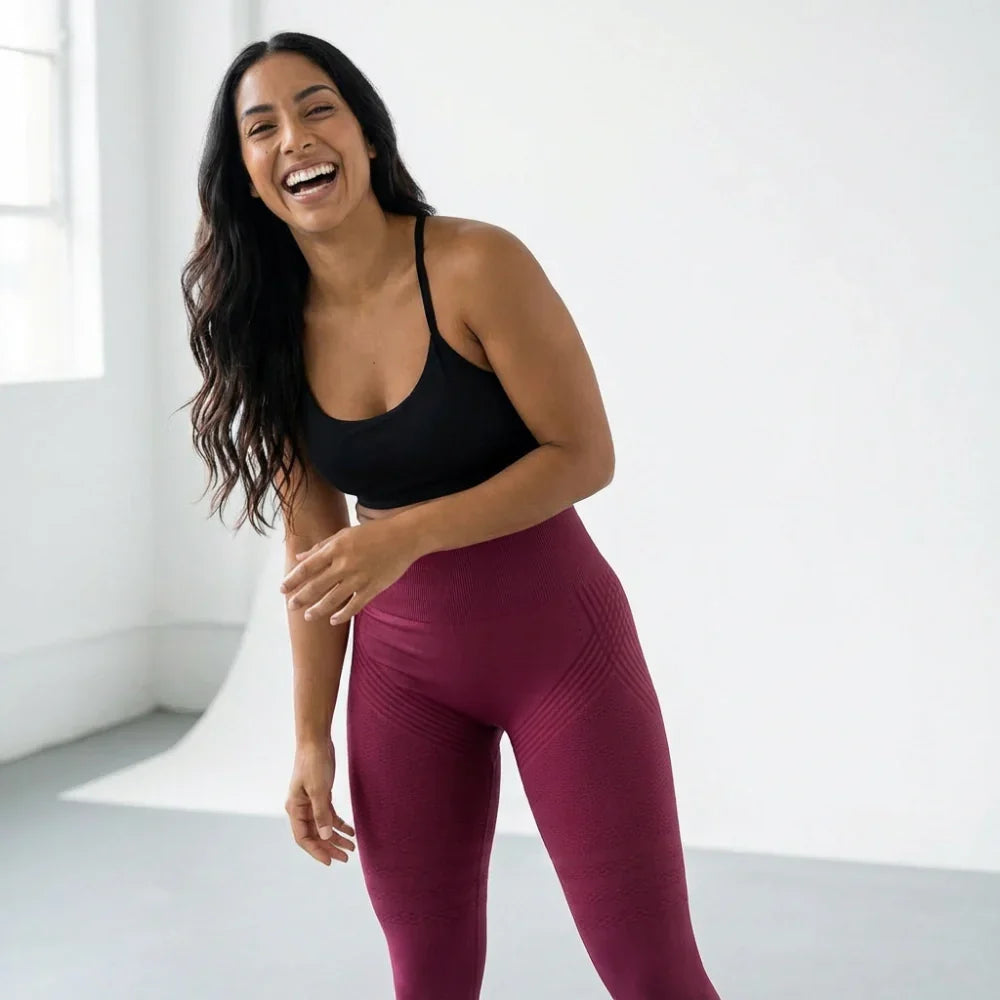 Cellumove USA 3D Leggings - Burgundy