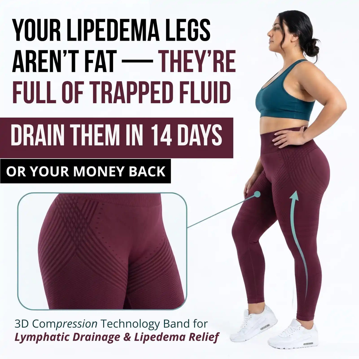 Cellumove USA 3D Legging: All-Day Comfort for Lipedema Legs