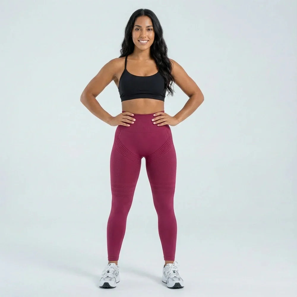Cellumove USA 3D Leggings - Burgundy