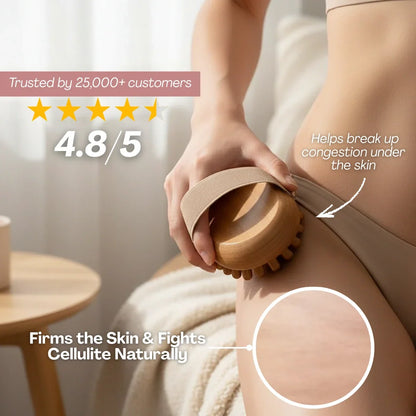 Wooden Body Roller – Boost Circulation & Smooth Skin
