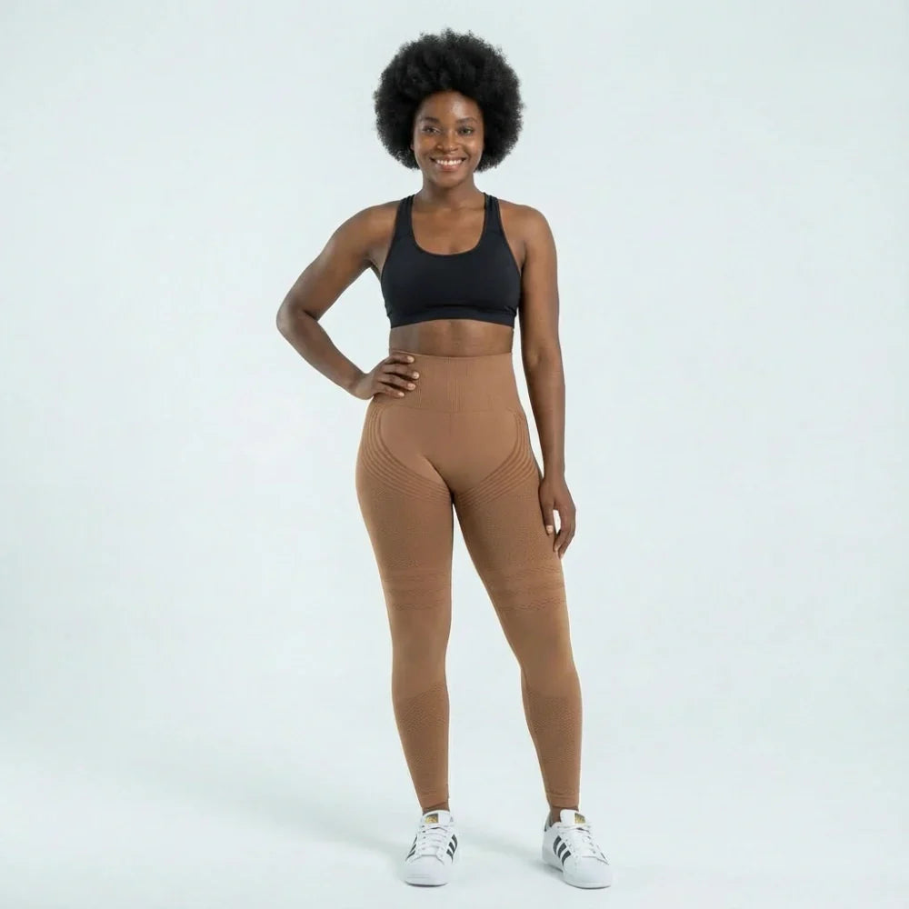 Cellumove USA 3D Leggings - Brown Coffee