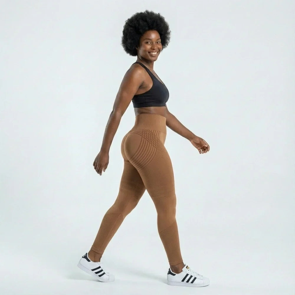 Cellumove USA 3D Leggings - Brown Coffee